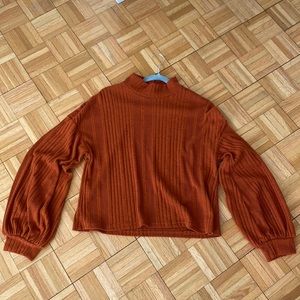 Burnt orange sweater, size medium